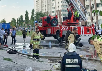 video, personas,incendio, saltan, ventana, edificio