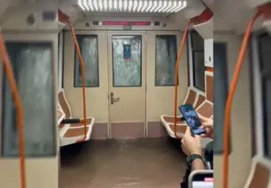 metro, madrid, pasajeros ,cortina de agua