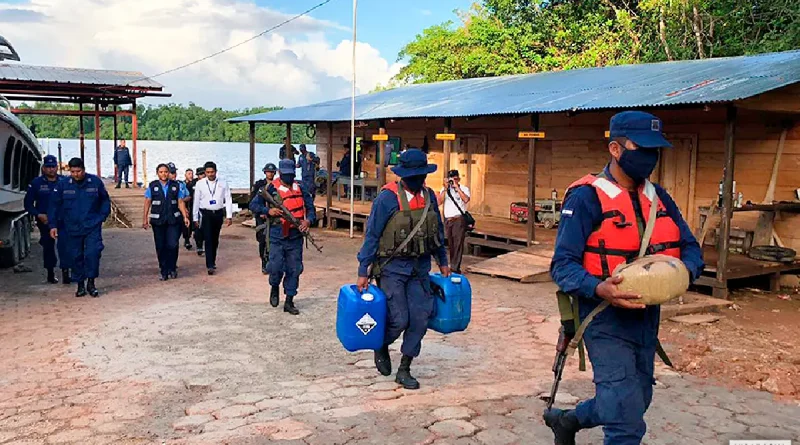 distrito naval, nicaraqgua, caribe sur, hallazgo de droga