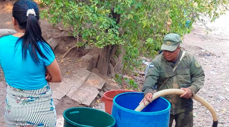 ejercito de nicaragua, agua potable, condega, esteli