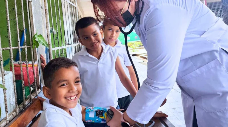 nicaragua, plan nacional escuelas saludables, salud, niños,