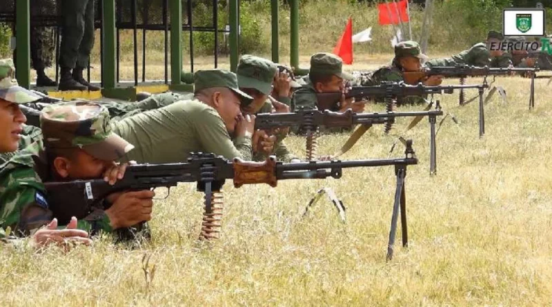 ejercito de nicaragua, nicaragua, Jinotega, ejercicio, tiro de armas, armas de infantería, nicaragua,