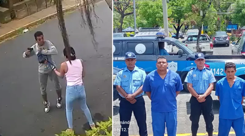 delincuentes capturados, managua, nicaragua, policia de nicaragua,