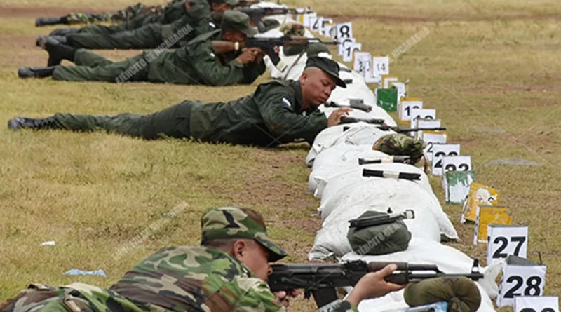 nicaragua, ejercito de nicaragua, Juigalpa. tiro con armas