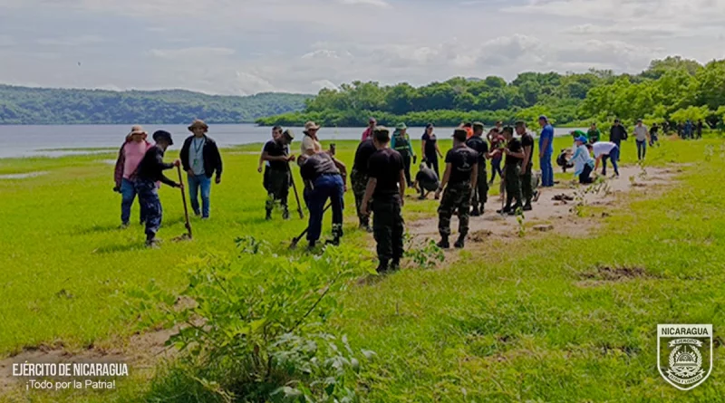 nicaragua, ejercito de nicaragua, jornada ecologica, xiloa,