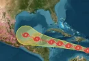 huracán, Beryl, México, Yucatán, huracán Beryl, ciclón, Tormenta tropical, debilite, paso de tierra de firme,