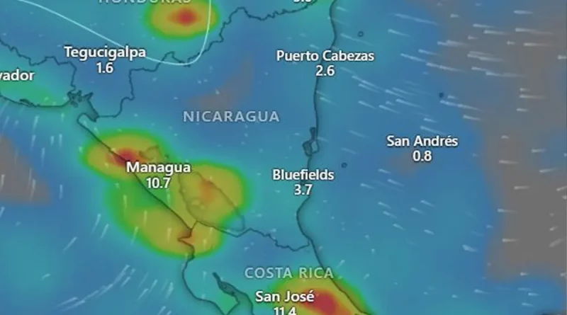 clima, ineter, nicaragua, lluvias. area de baja presion,