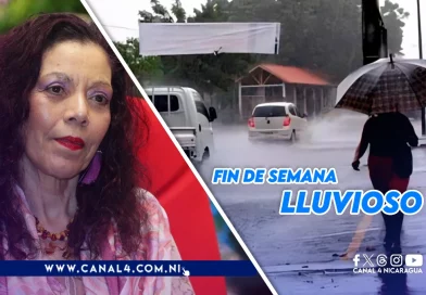 nicaragua, clima, lluvias, ineter, rosario murillo, vicepresidenta de nicaragua, fin de semana,