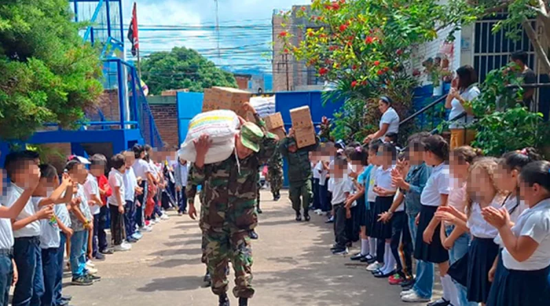 nicaragua, ejercito de nicaragua, mined, merienda escolar, matagalpa