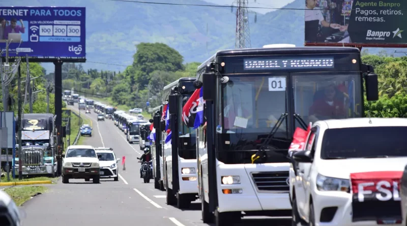 rosario murillo, vicepresidenta de nicaragua, discurso rosario murillo, rosario murillo 13 de agosto del 2024, buses chinos, yutong,