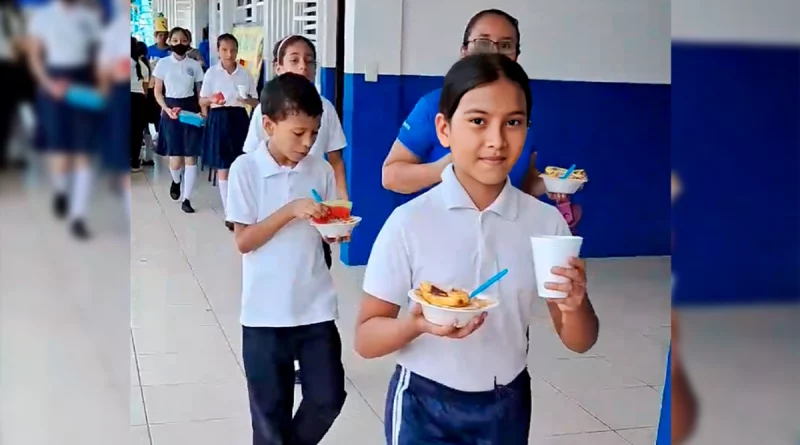 mined, estudiantes, colegio luxemburgo, merienda escolar, managua, nicaragua