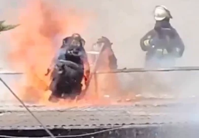 chile, bomberos, incendio, video,