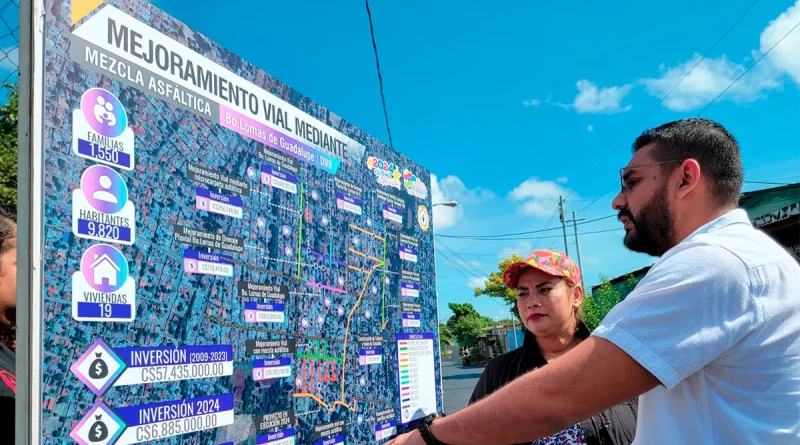 alcaldia de managua, reyna rueda, calles para el pueblo, nicaragua, lomas de guadalupe,