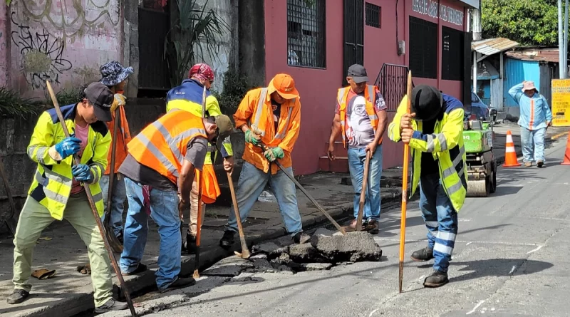 alcaldia de managua, mejoramientos viales, managua, calles para el pueblo, nicaragua