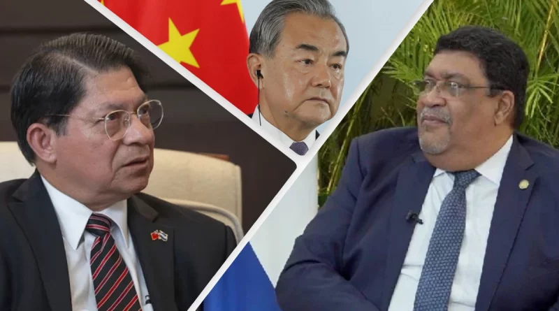 republica popular china, wang yi, valdrack jaentschke, denis moncada, nicaraqgua,