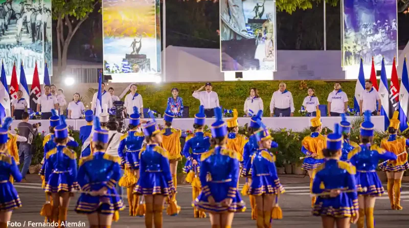 desfile patrio, nicaragua, independencia de centroamerica, daniel ortega, rosario murillo,