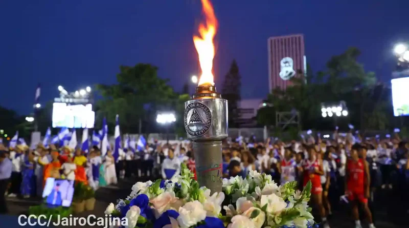 antorcha centroamericana, independencia de centroameica, daniel ortega, rosario murillo,