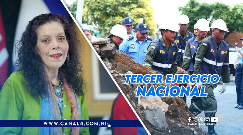 nicaragua, ejercicio nacional de proteccion de la vida, rosario murillo, vicepresidenta de nicaragua,