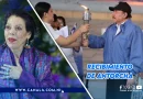 nicaragua, vicepresidenta de nicaragua, daniel ortega, antorcha de la union centroamericana,