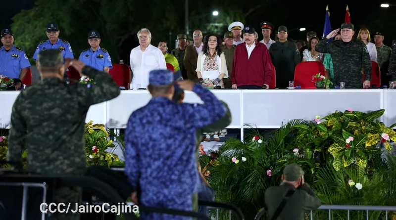 nicaragua, 45 aniversario del ejercito de nicaragua, ejercito de nicaragua, aniversario, rosario murillo, daniel ortega,