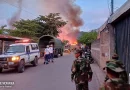 ejercito de nicaragua, incendio estructural, esteli, nicaragua, tabaco