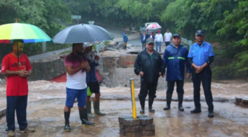 colapso de puente, chinandega, mti, nicaragua, gobierno de nicaragua, respuesta inmediata,