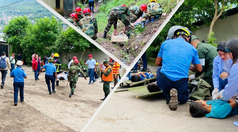 matagalpa, sinapred, nicaragua, ejercicio de proteccion de la vida, minsa, ejercito de nicaragua, policia nacional,