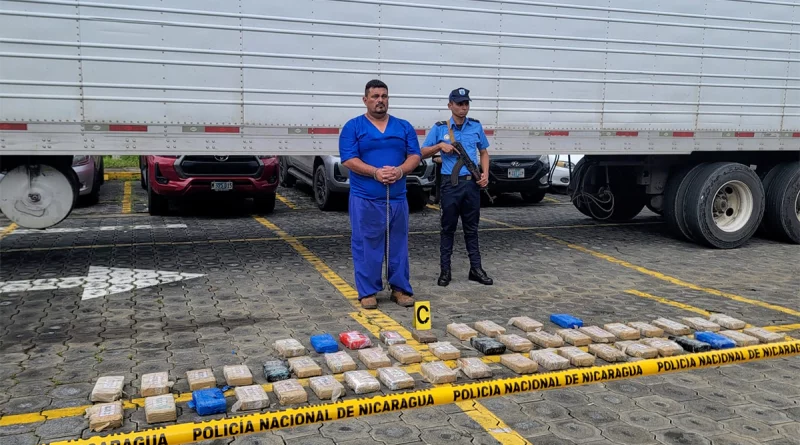 nicaragua, policia nacional, cocaina, hondureño, muro de contencion,