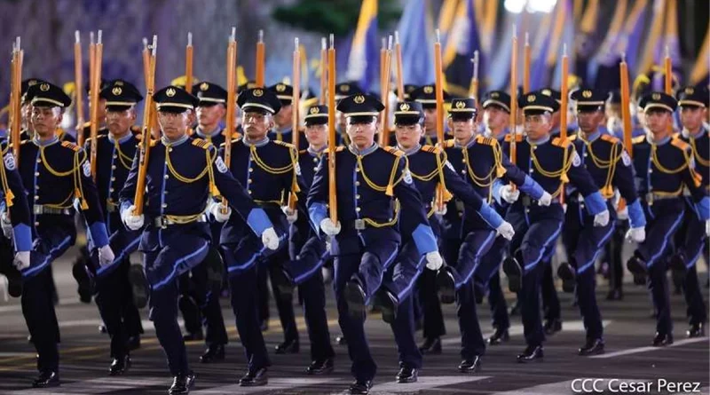 mandos, rangos, policia de nicaragua, managua, 45 aniversario