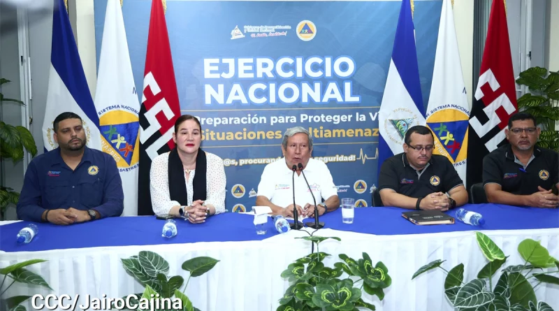 nicaragua, sinapred, ejercicio multiamenazas en Nicaragua,