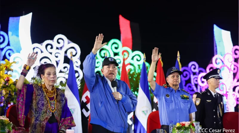 nicaragua,. daniel ortega, rosario murillo, policia nacional, aniversario