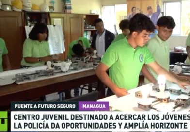 centro juvenil nicaragüense, policia de nicaragua, rt, video, juventud, oportunidades,