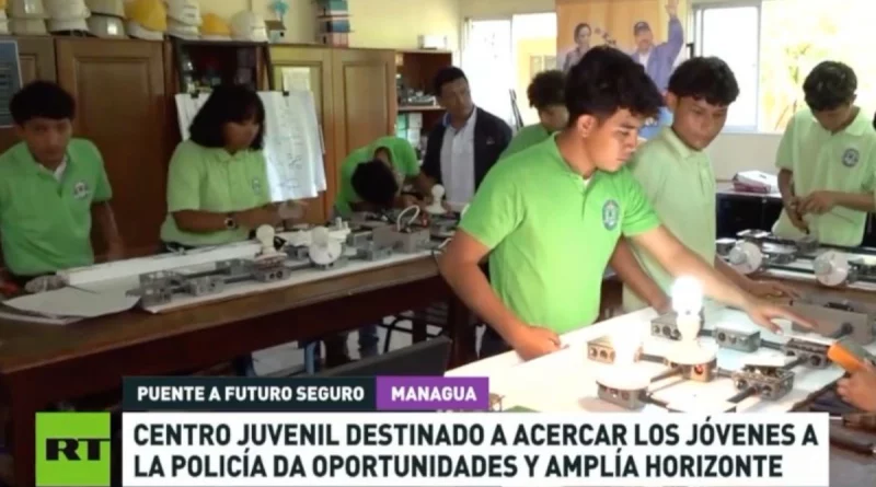 centro juvenil nicaragüense, policia de nicaragua, rt, video, juventud, oportunidades,