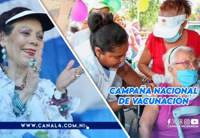 nicaragua, rosario murillo, vicepresidenta de nicaragua, jornada de vacunacion, minsa,