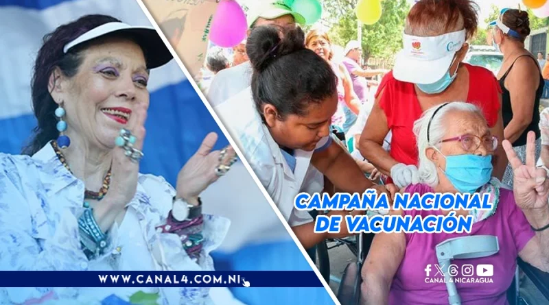 nicaragua, rosario murillo, vicepresidenta de nicaragua, jornada de vacunacion, minsa,