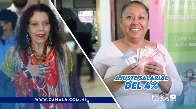 nicaragua, rosario murillo, vicepresidenta de nicaragua, ajuste salarial, pago de salario, salario minimo,