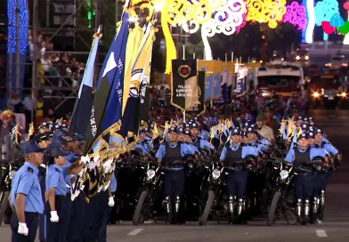 ministerio del interior, nicaragua, policia de nicaragua, daniel ortega, rosario murillo, desfile policial, la paz som,os todos,