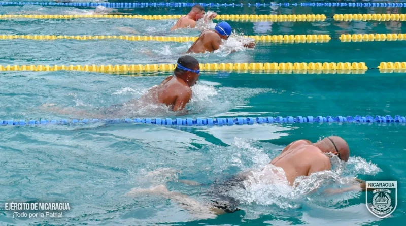 nicaragua, gobierno de nicaragua, ejercito de nicaragua, ceremonia, campeonato de natación, inauguración,