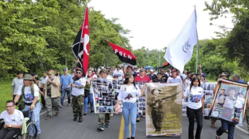 fsln, nicaragua, chontales, el coral, abiversario, batallon, miguel angel ortiz,