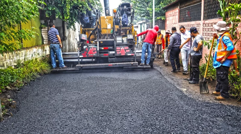 nicaragua, managua, colonia 14 de septiembre, calles para el pueblo, obras