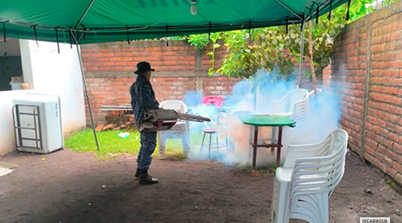 ejercito de nicaragua, fuerza naval, la paz centro, leon, minsa, fumigacion, jornada,