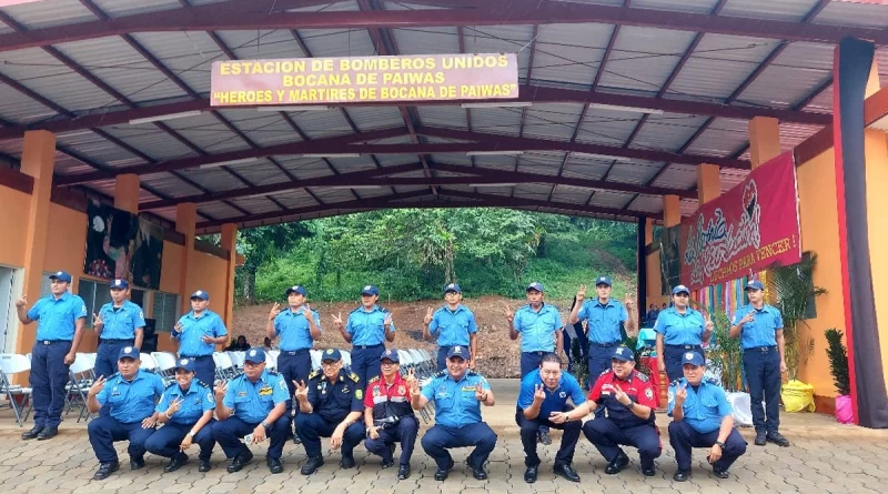 estación de bomberos, bomberos unidos de nicaragua, costa caribe sur, nicaragua