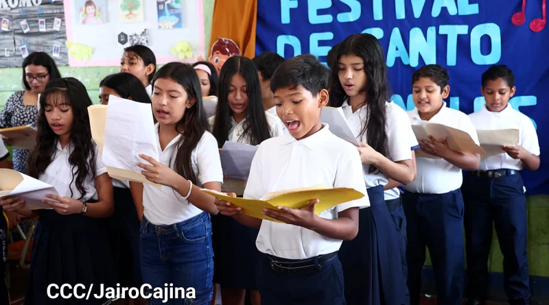 nicaragua, canto, ministerio de educacion, mined, ingles, festival de canto,