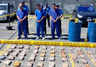 nicaragua, policia nacional, cocaina, delincuentes, golpe al narcotrafico, narcotrafico,