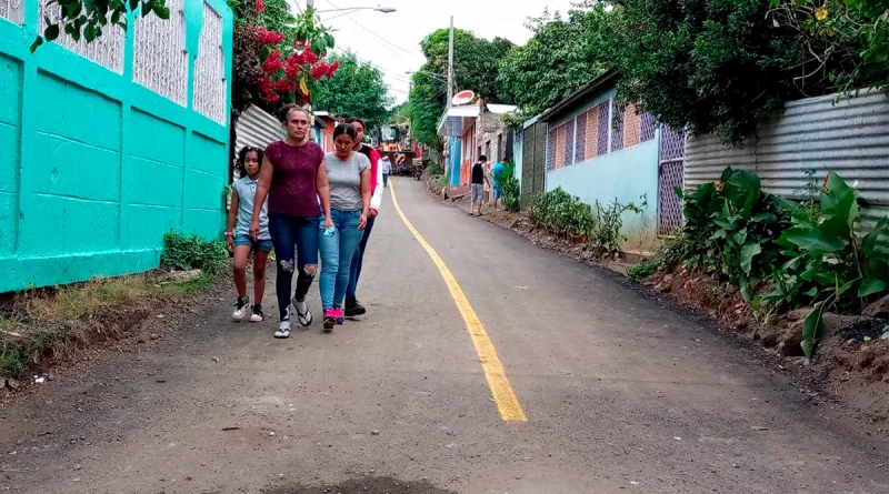 alcaldia de managua, calles para el pueblo, nicaragua, barrio sol de libertad, proyecto,