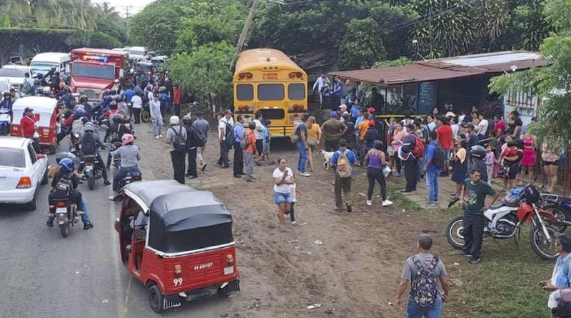 nicaragua, accidente de transito, ticuantepe, la concepcion, 6 fallecidos, 12 heridos,