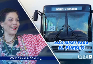 nicaragua, buses chinos, rosario murillo, buses yutong, vicepresidenta de nicaragua,