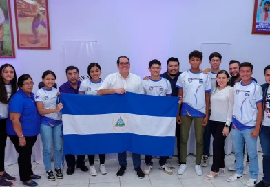 ind, movimiento deportivo alexis arguello, nicaragua, seleccion nacional de voleibol, campeonato centroamericano, abanderamiento, presidencia,