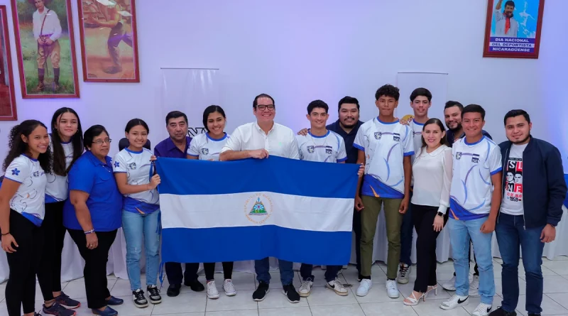 ind, movimiento deportivo alexis arguello, nicaragua, seleccion nacional de voleibol, campeonato centroamericano, abanderamiento, presidencia,