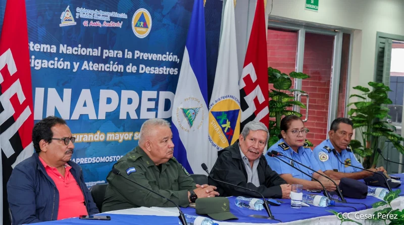 sinapred, comupred, nicaragua, tormenta tropical sara, planes de prevencion, policia nacional, defensa civil, ministerio del interior, ejercito de nicaragua,